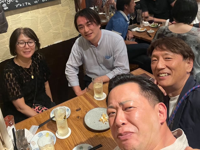 福田専務理事と会食の様子