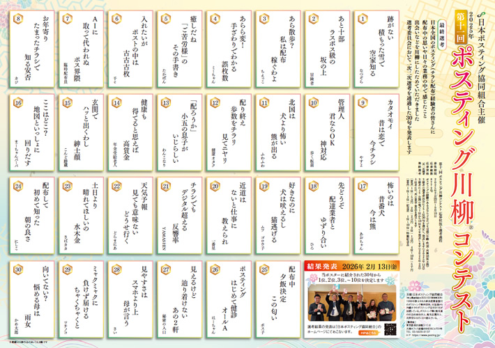 第11回コンテストの入賞30作品のポスター